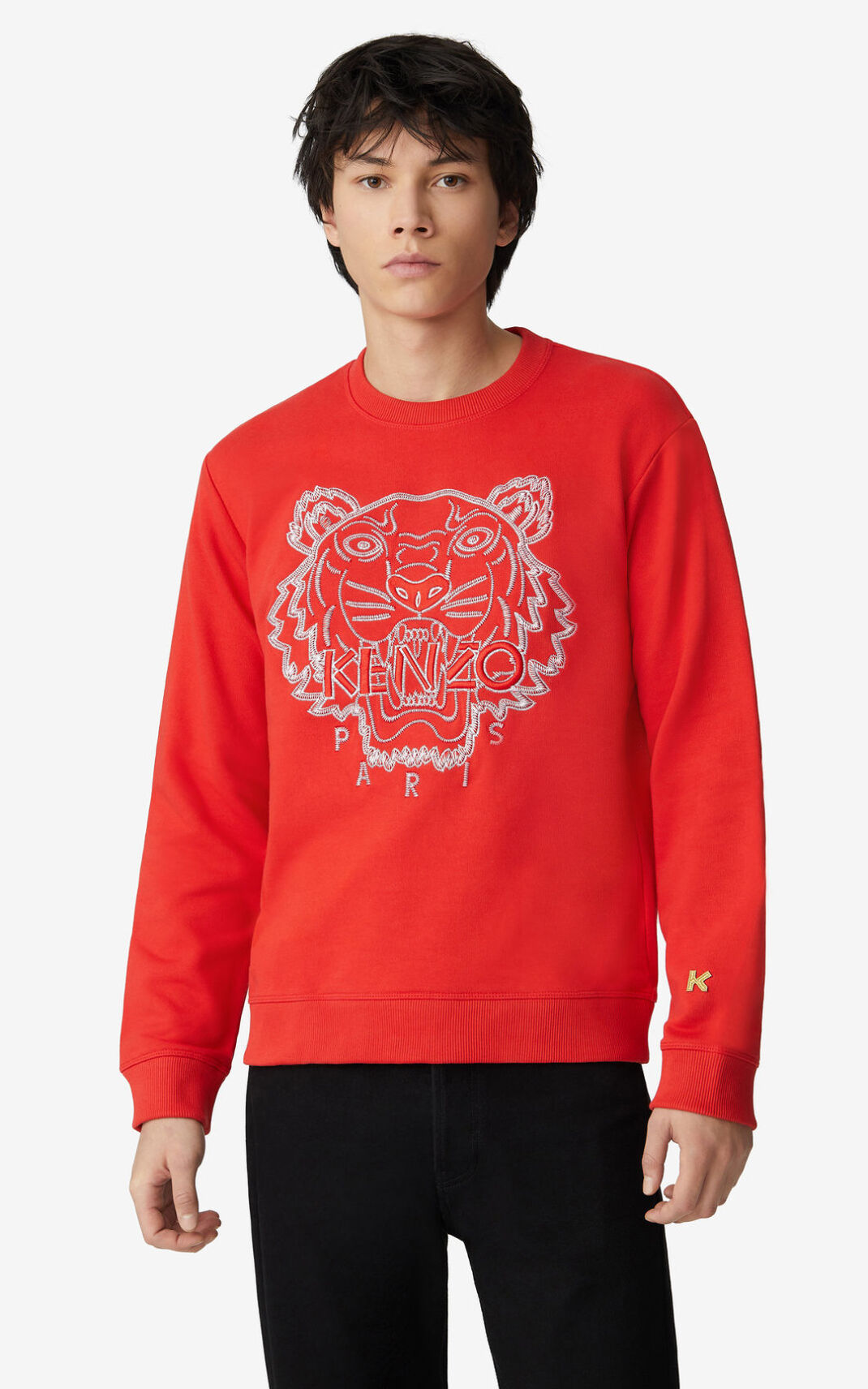 Sudadera Kenzo Tiger Hombre Rojas FQO680917